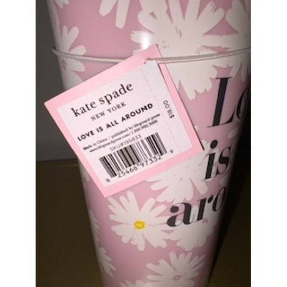 Pink Daisy Love is All Around Tumbler with Straw - Picture 2 of 2